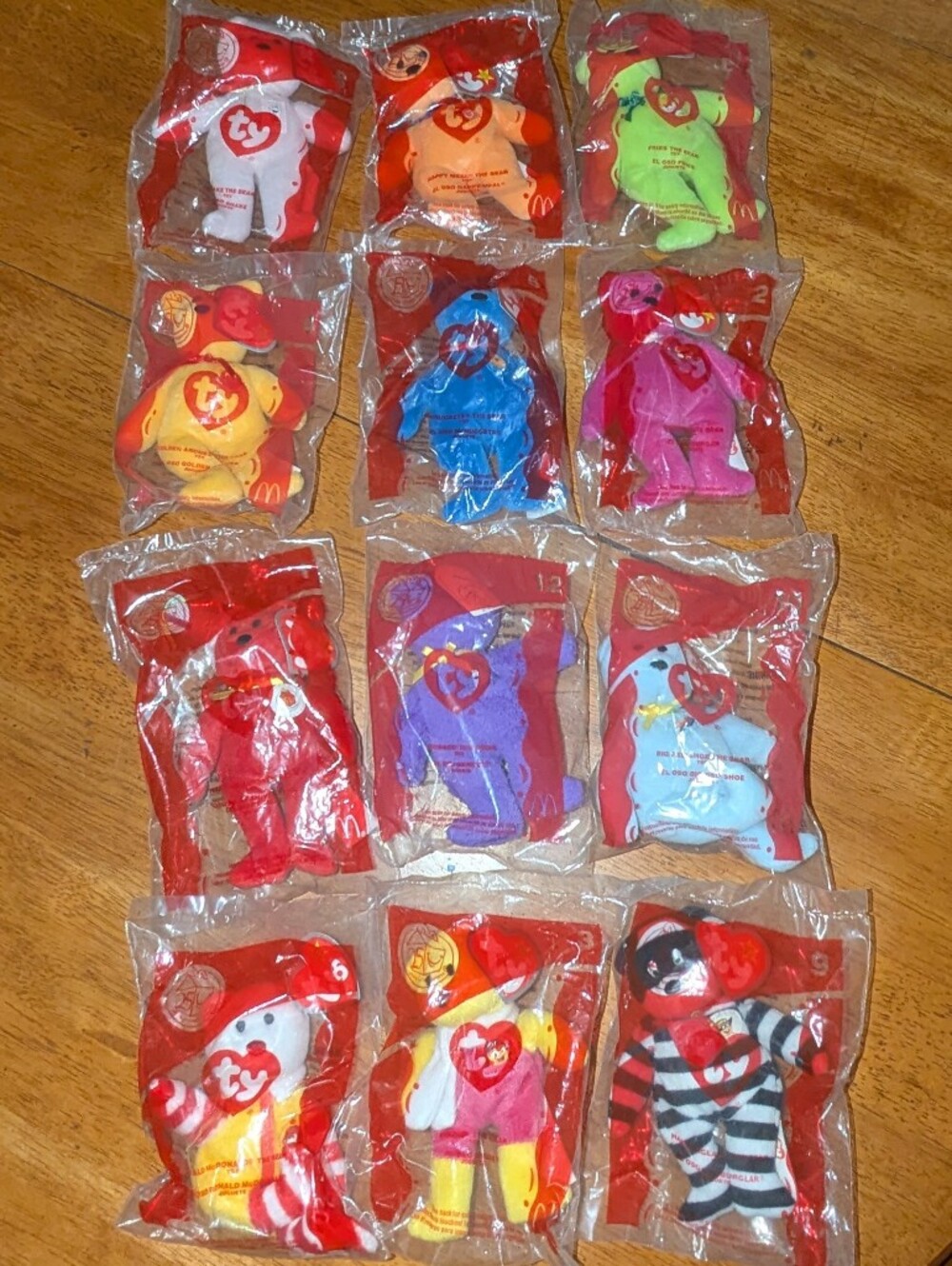 VTG 2004 McDonald's Ty Teenie Beanie Babies 25th Anniversary Bears